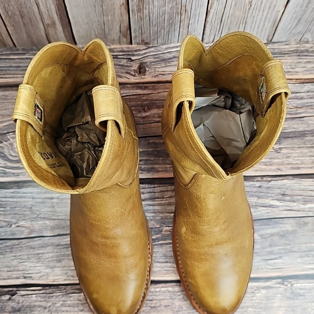 TACOVAS THE STOCKTON BISON ROPER STYLE WESTERN BOOT